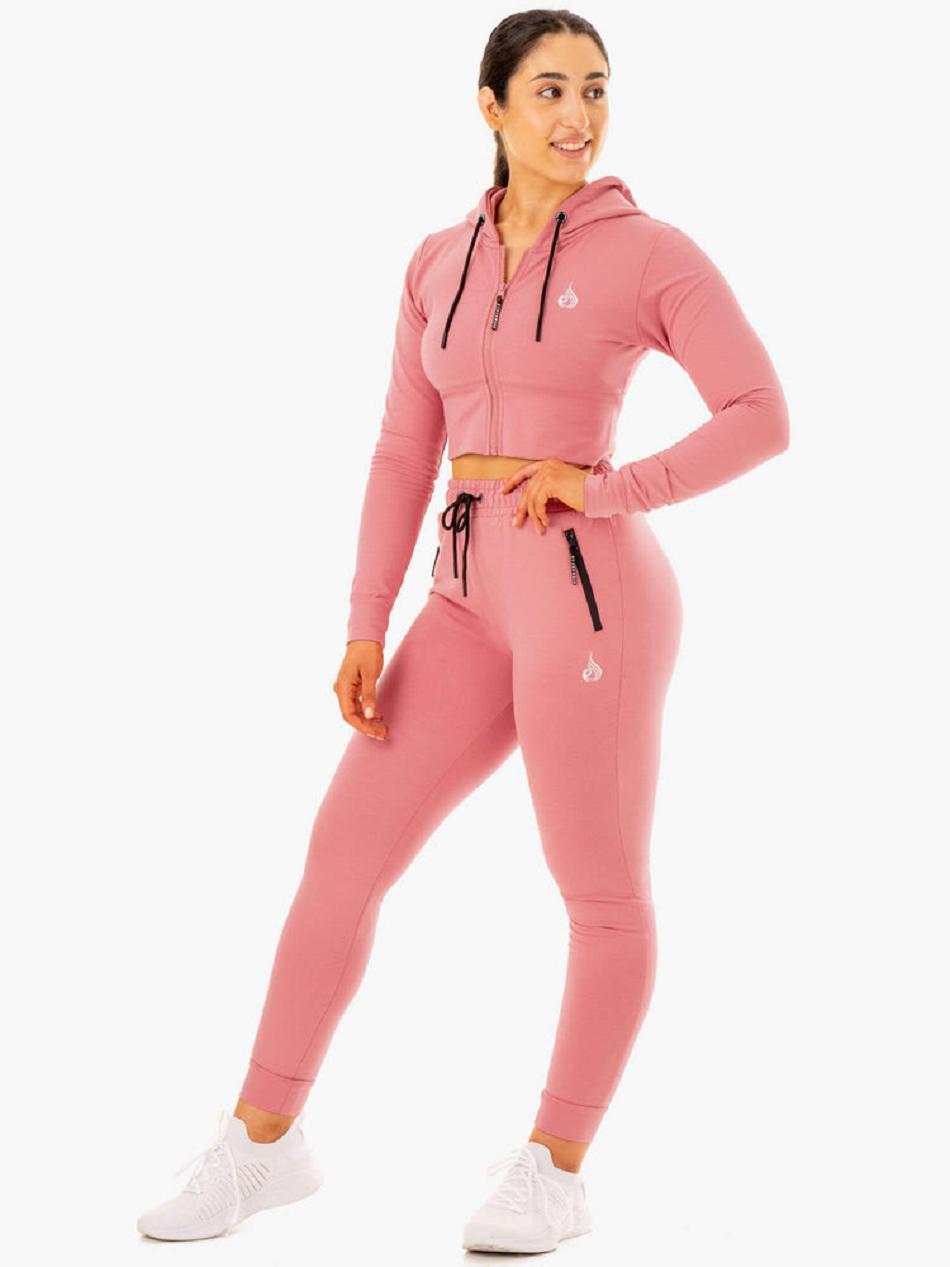 Apricot / Pink Women's Ryderwear Luxe Track Pants | 169F72162