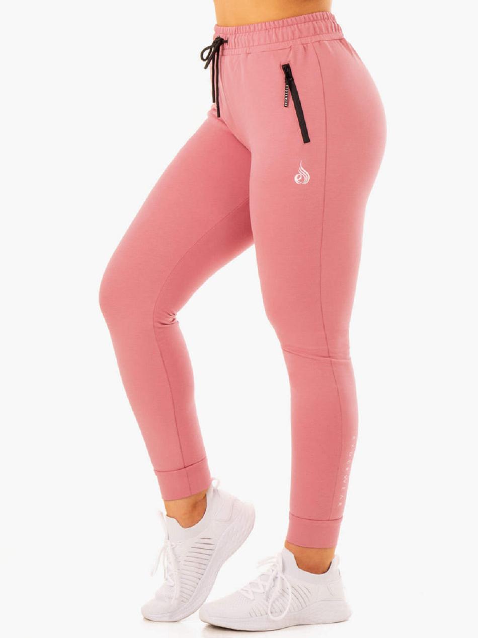 Apricot / Pink Women\'s Ryderwear Luxe Track Pants | 169F72162