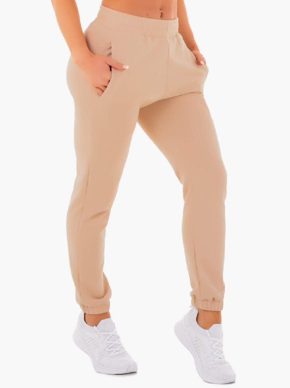 Beige Women's Ryderwear Adapt Track Pants | 147G38505