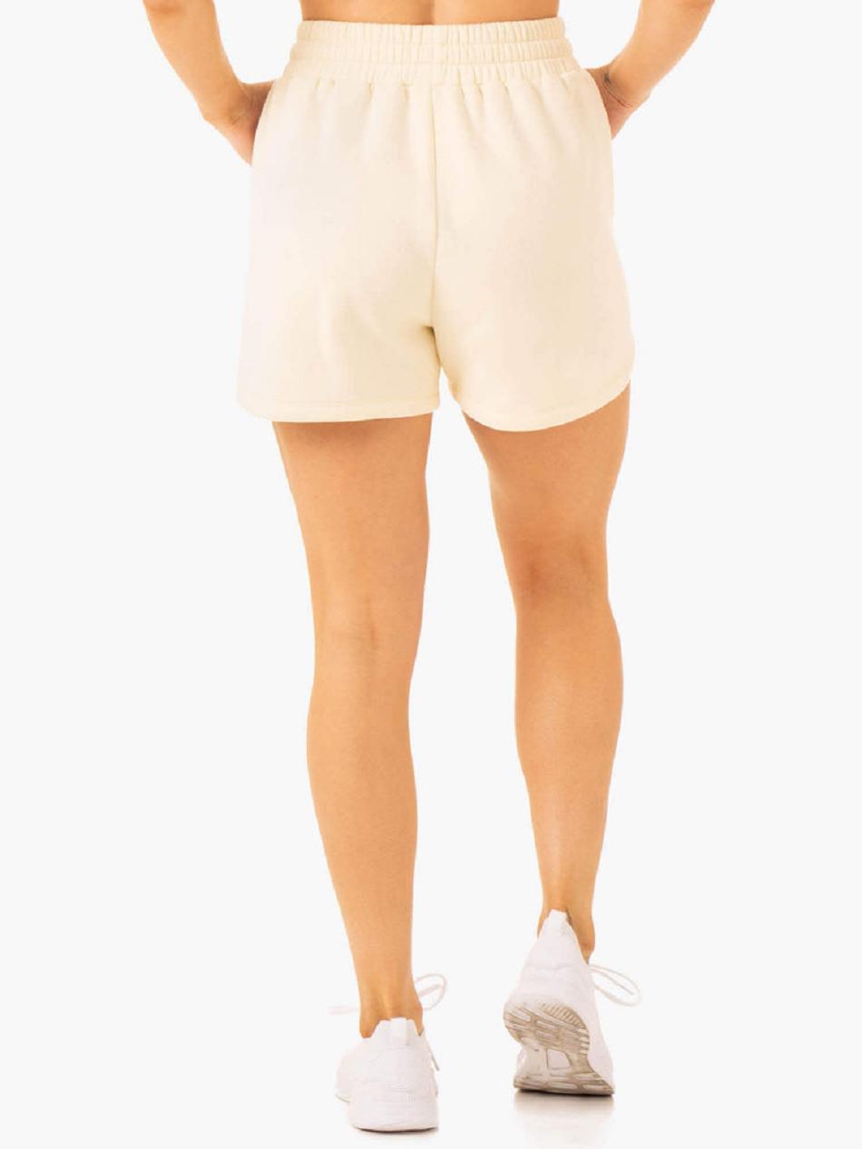 Beige Women's Ryderwear Sideline Track Shorts | DF4818607