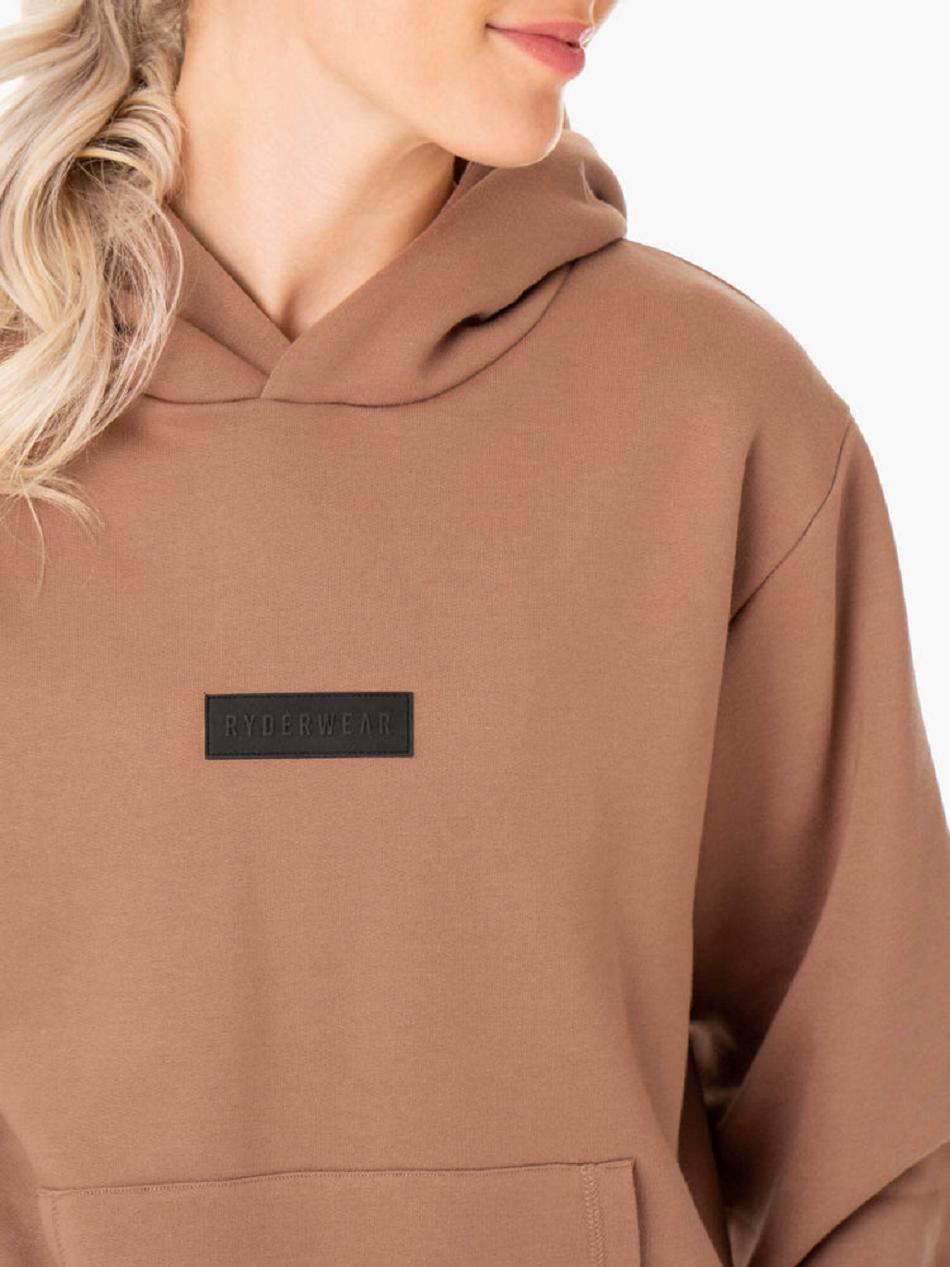 Beige Women's Ryderwear Unisex Pullover Hoodie | DF7068247