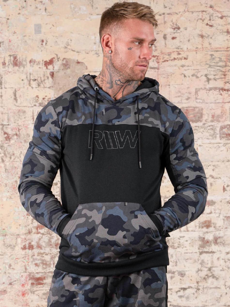 Black / Camo Men\'s Ryderwear Camo Hoodie | GB8886986