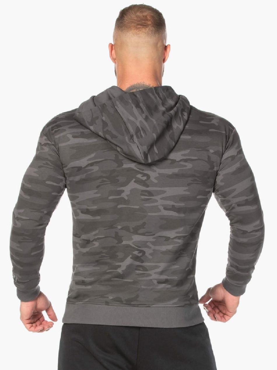 Black / Camo Men's Ryderwear Camo Pullover Hoodie | 92SB20211