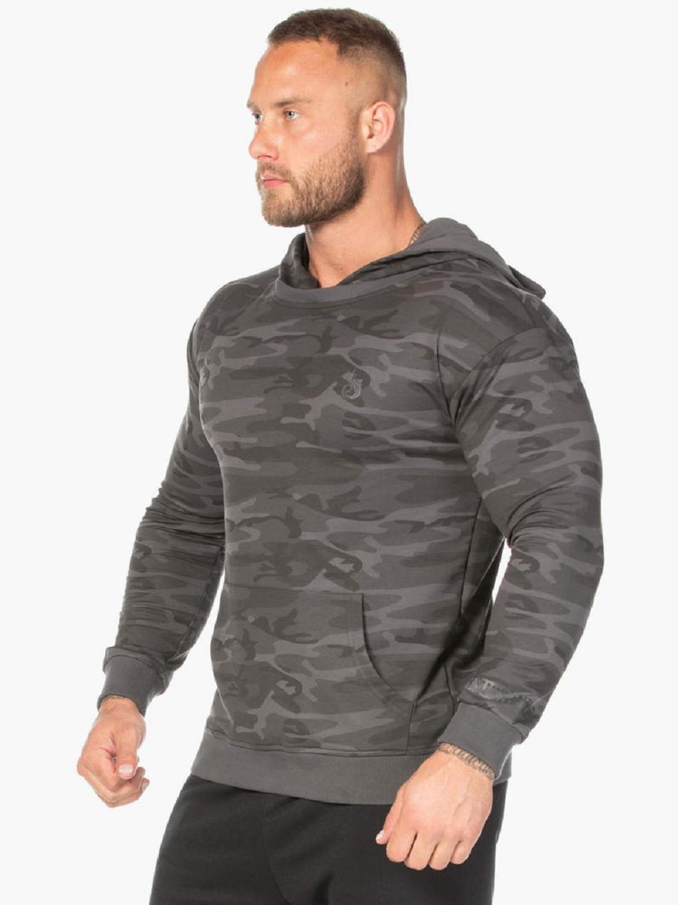 Black / Camo Men's Ryderwear Camo Pullover Hoodie | 92SB20211