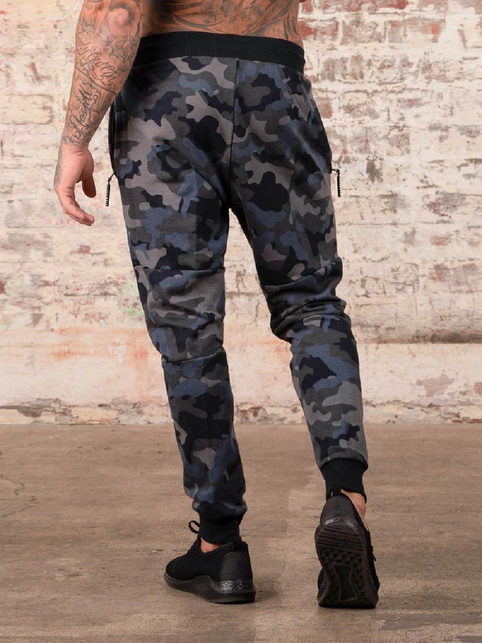 Black / Camo Men's Ryderwear Camo Track Pants | 93FV57661