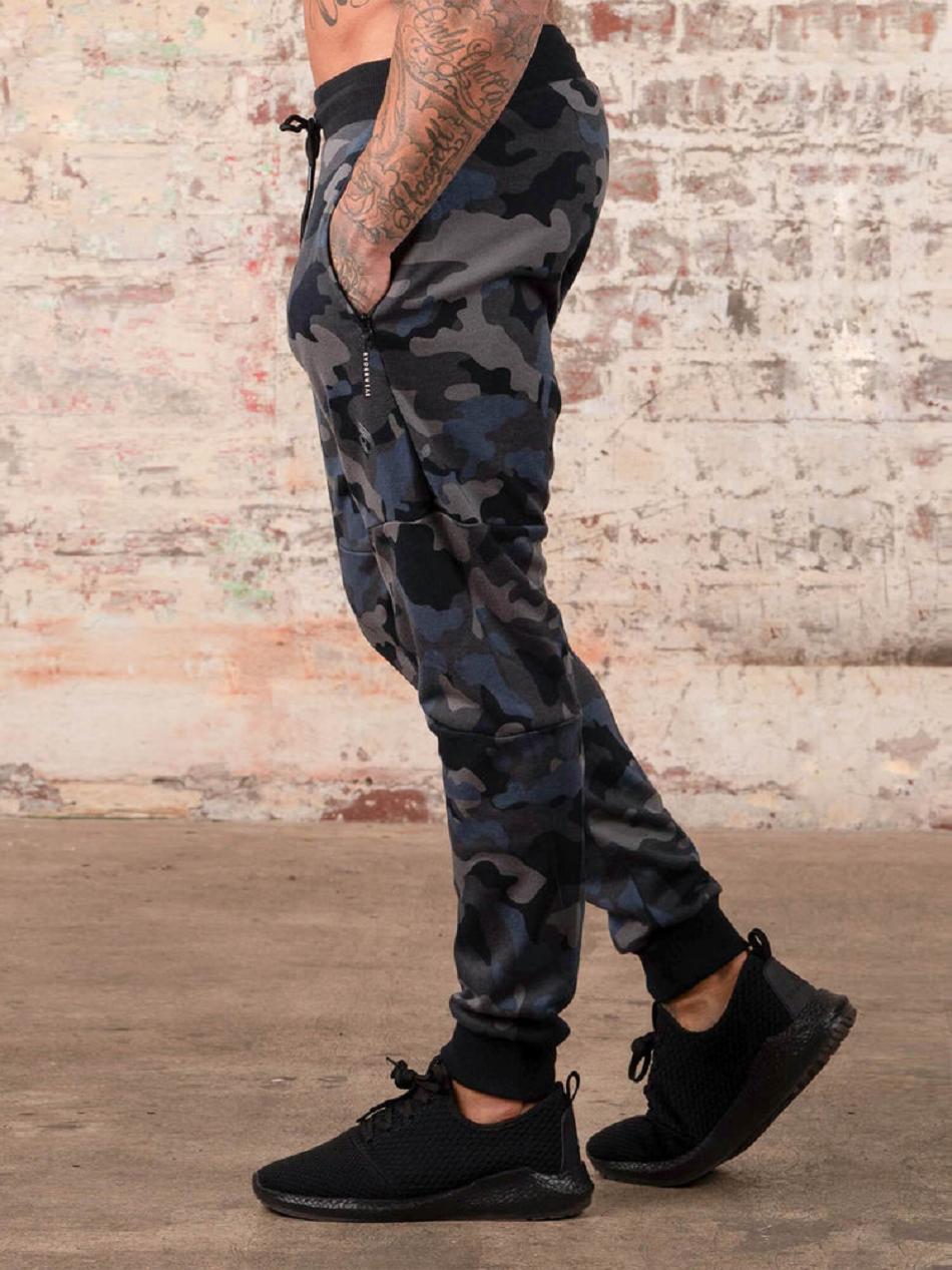 Black / Camo Men's Ryderwear Camo Track Pants | 93FV57661