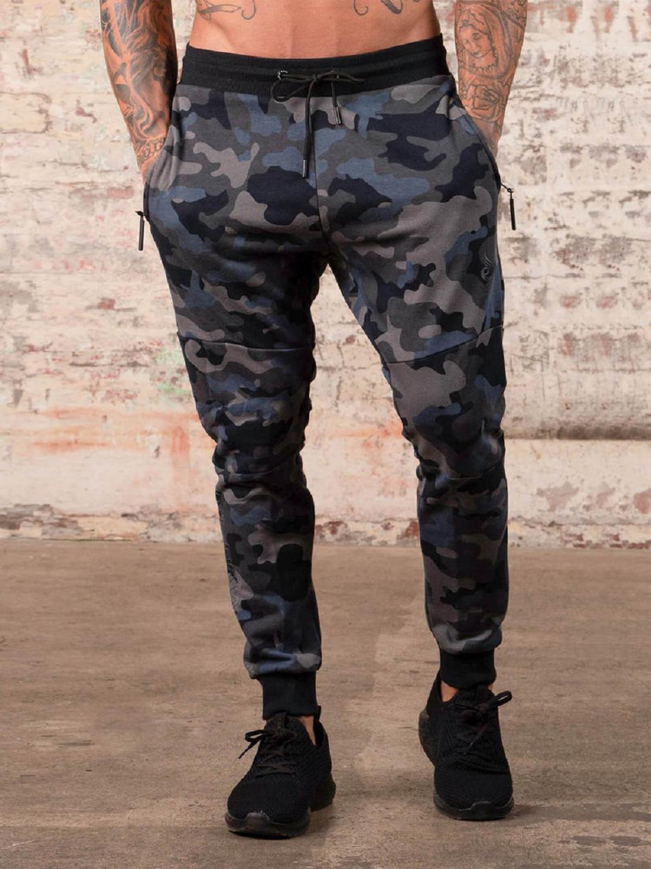 Black / Camo Men\'s Ryderwear Camo Track Pants | 93FV57661