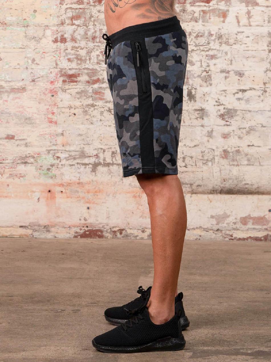 Black / Camo Men's Ryderwear Camo Track Shorts | DS9056746