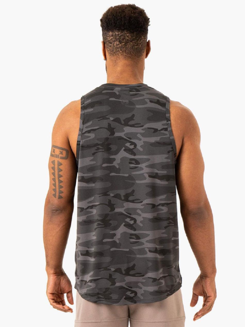 Black / Camo Men's Ryderwear Overdrive Tank Top | 89RT60250