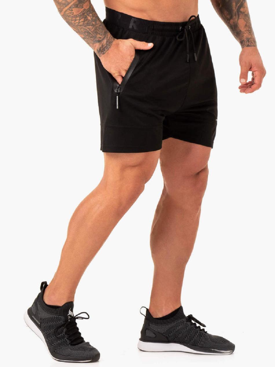 Black Men's Ryderwear Action Mesh Shorts | GB9039719