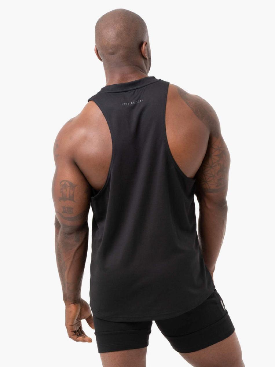 Black Men's Ryderwear Camo Tech Mesh Baller Tank Top | DS8435546