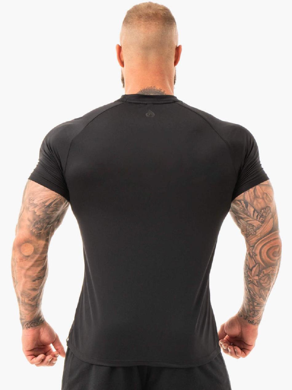 Black Men's Ryderwear Combat T-Shirt Active Lounge | NG9239232