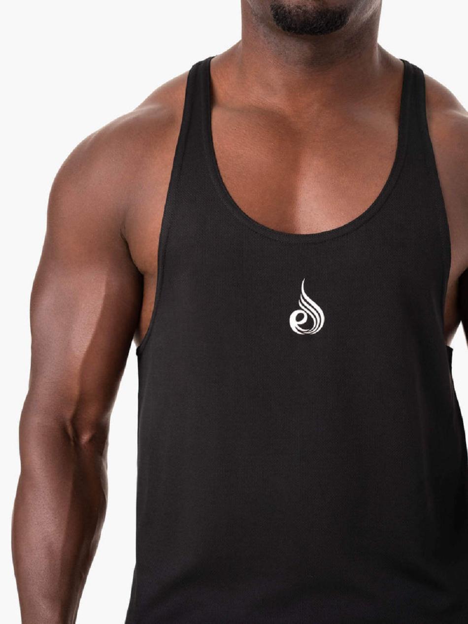 Black Men's Ryderwear Define Mesh T-Back Stringers | 5G8074644