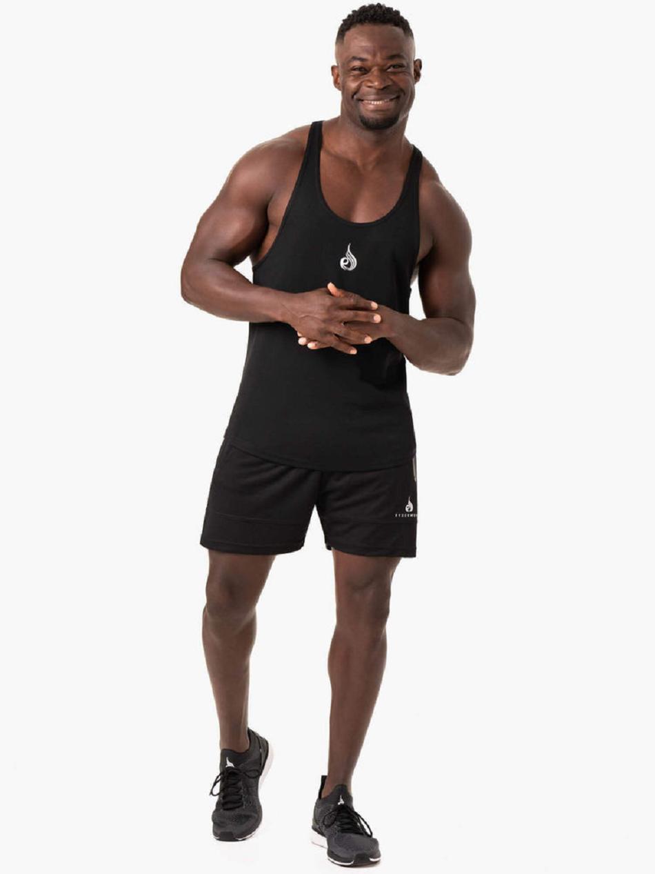 Black Men's Ryderwear Define Mesh T-Back Stringers | 5G8074644