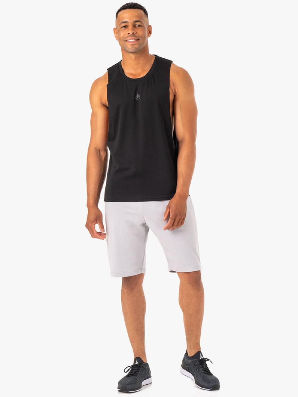 Black Men's Ryderwear Enhance Baller Tank Top | 89JS90709