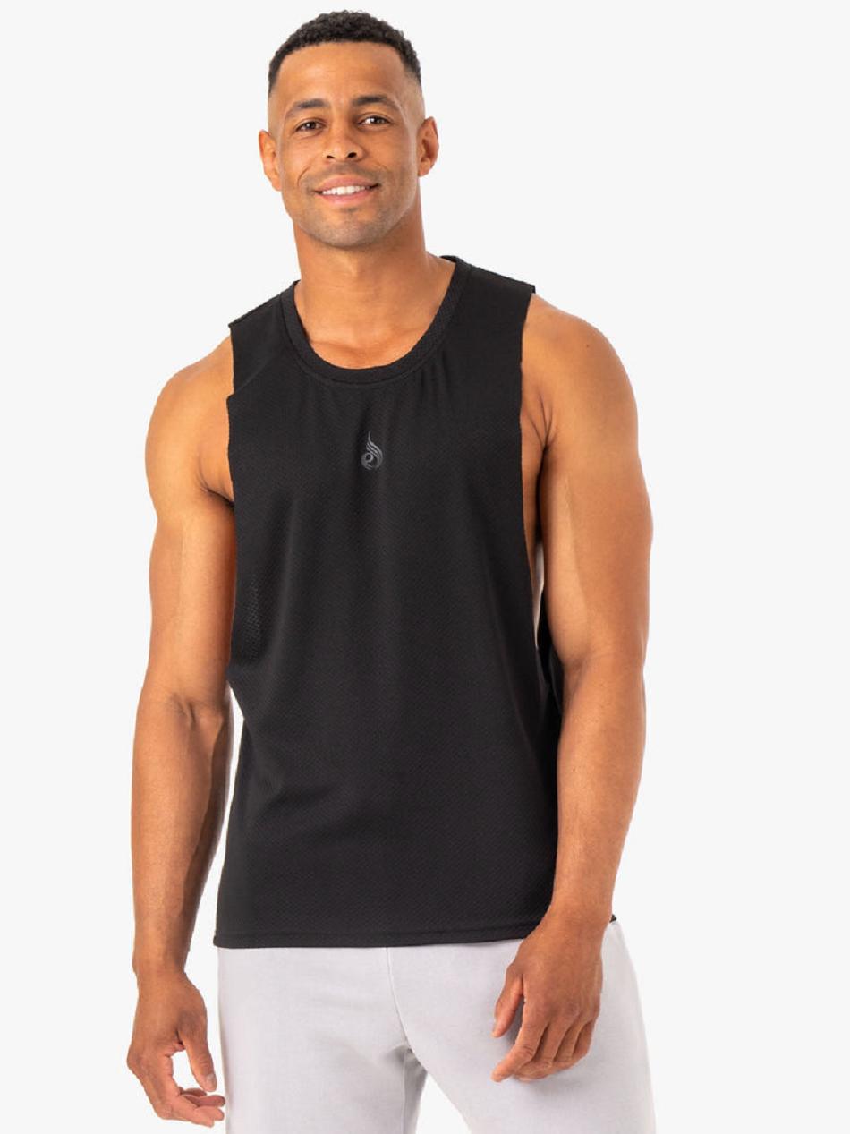 Black Men\'s Ryderwear Enhance Baller Tank Top | 89JS90709