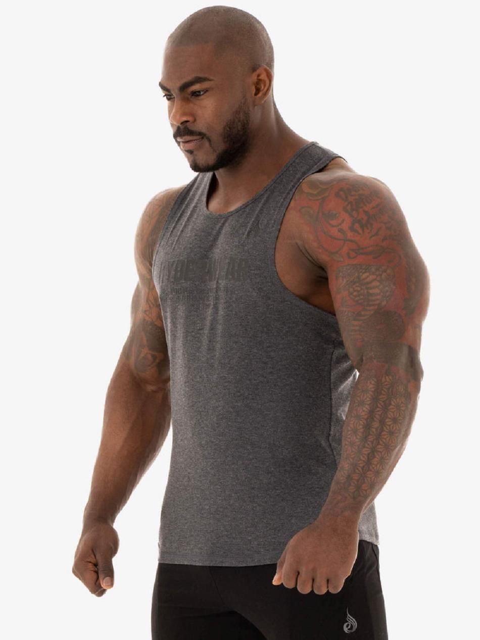 Black Men's Ryderwear Focus Baller Tank Top | 6Y8852999