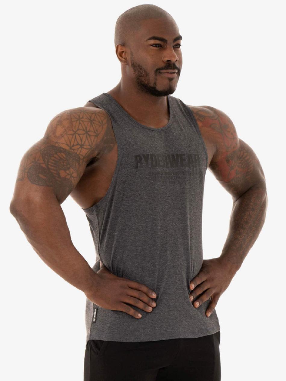 Black Men's Ryderwear Focus Baller Tank Top | 6Y8852999