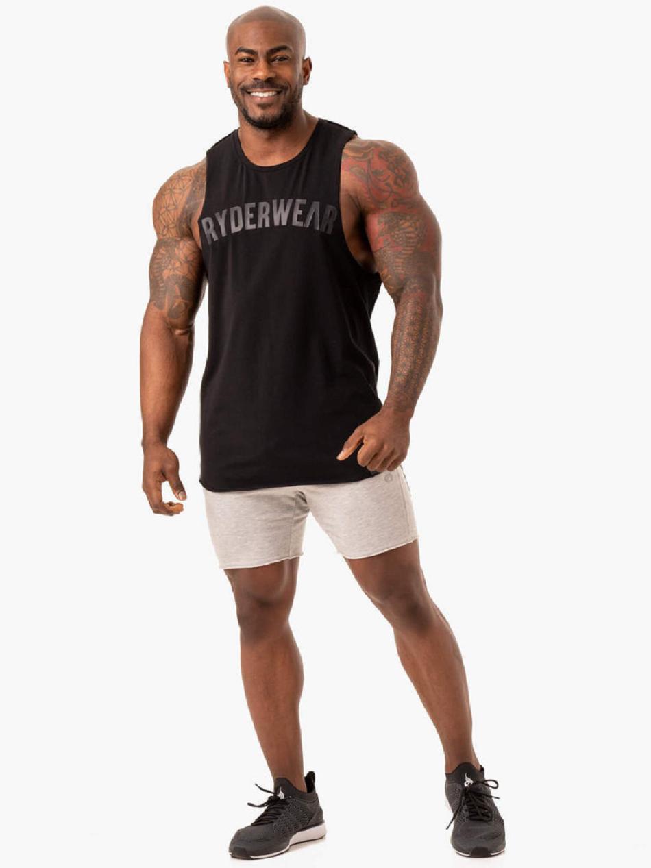 Black Men's Ryderwear Force Baller Tank Top | 6Y8961279