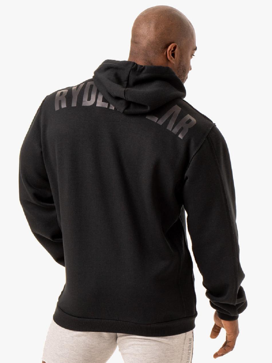 Black Men's Ryderwear Force Pullover Hoodie | 91ES85011