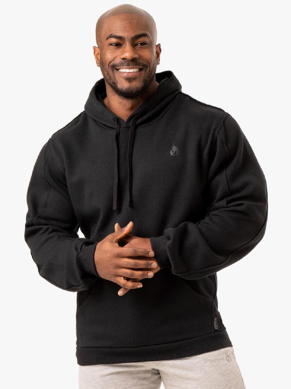 Black Men's Ryderwear Force Pullover Hoodie | 91ES85011