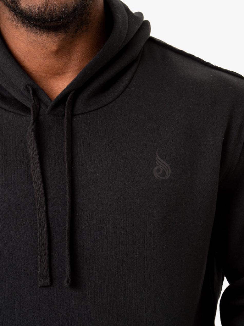 Black Men's Ryderwear Force Pullover Hoodie | 91ES85011