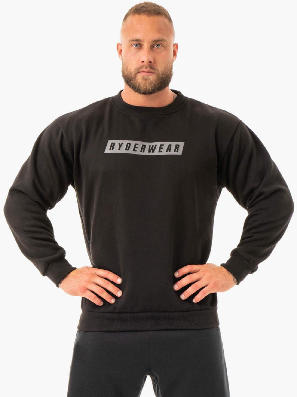 Black Men\'s Ryderwear Force Pullover Sweaters | 91FV24062