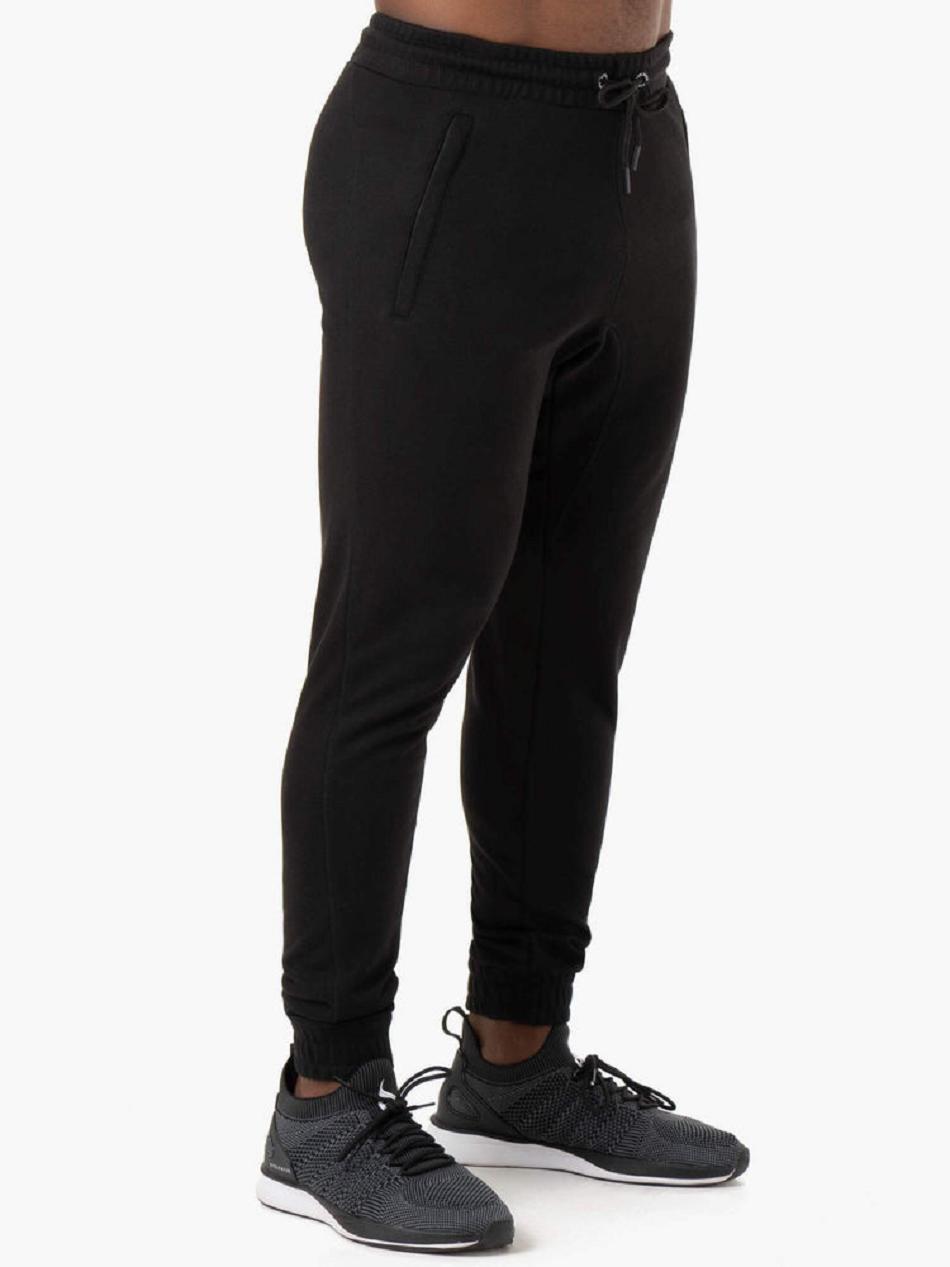 Black Men's Ryderwear Iron Track Pants | 95JS79773