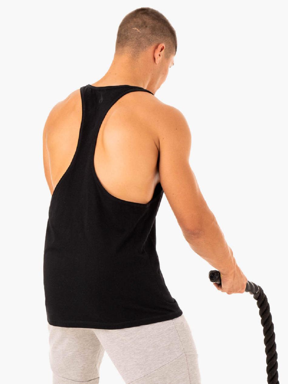 Black Men's Ryderwear Limitless T-Back Stringers | 121S10714