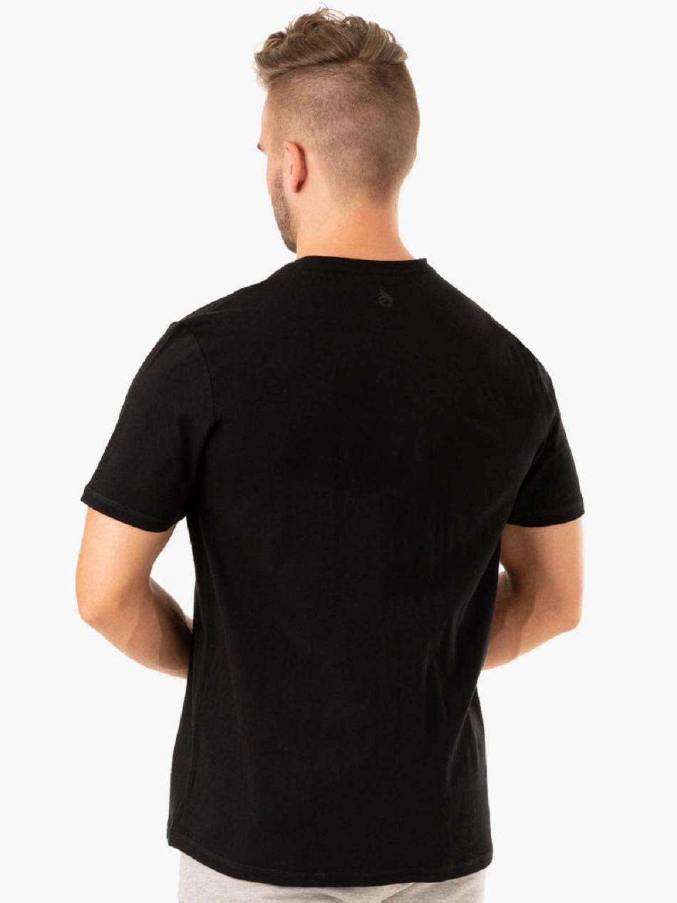 Black Men's Ryderwear Limitless T-Shirt Top | 91YF10312