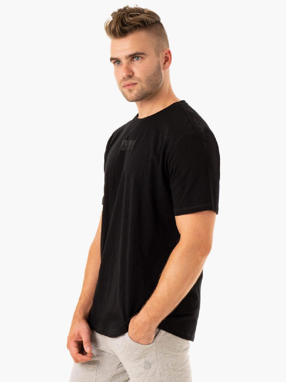 Black Men's Ryderwear Limitless T-Shirt Top | 91YF10312