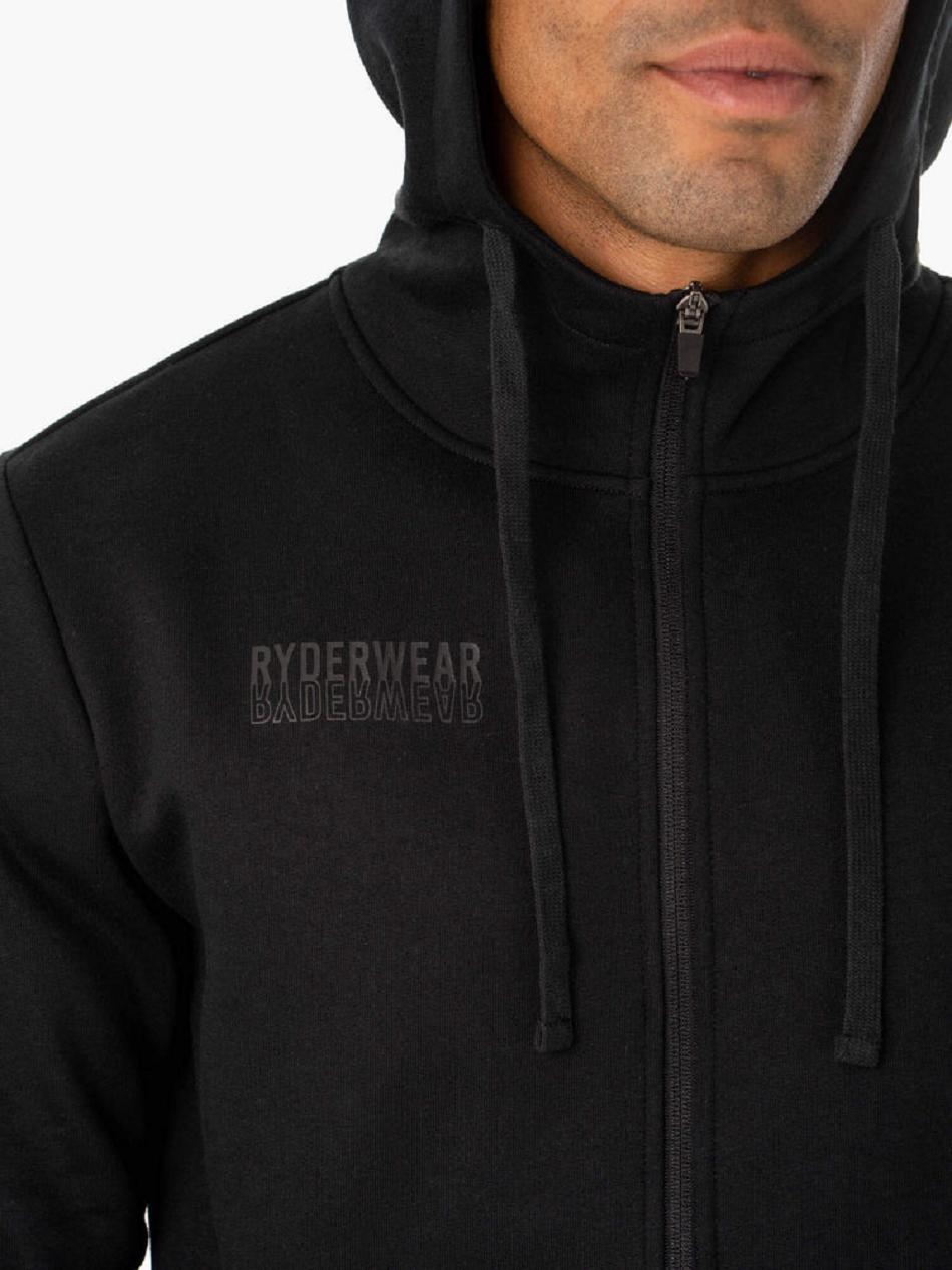 Black Men's Ryderwear Limitless Zip Up Jackets | 91RT19308