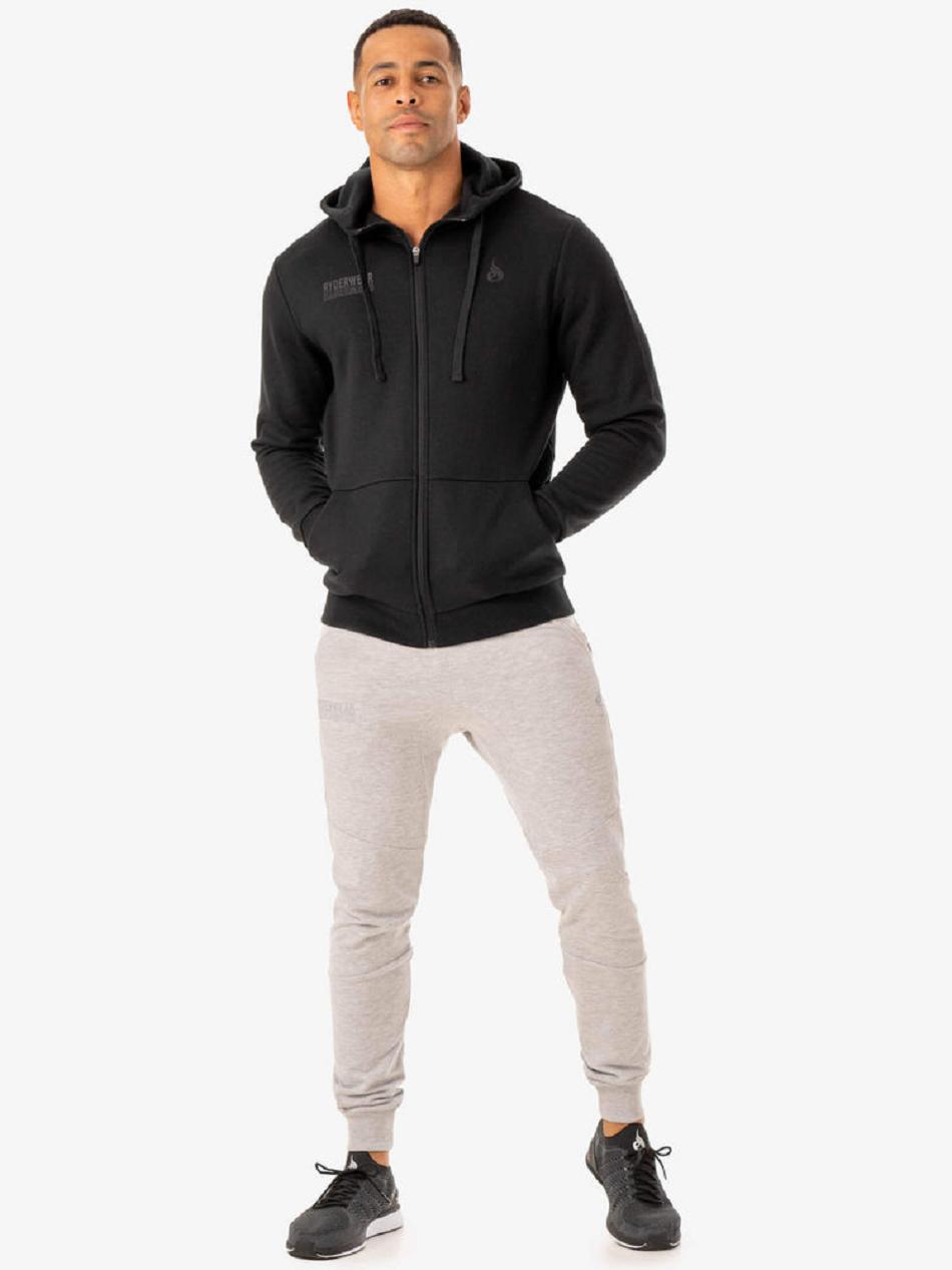 Black Men's Ryderwear Limitless Zip Up Jackets | 91RT19308