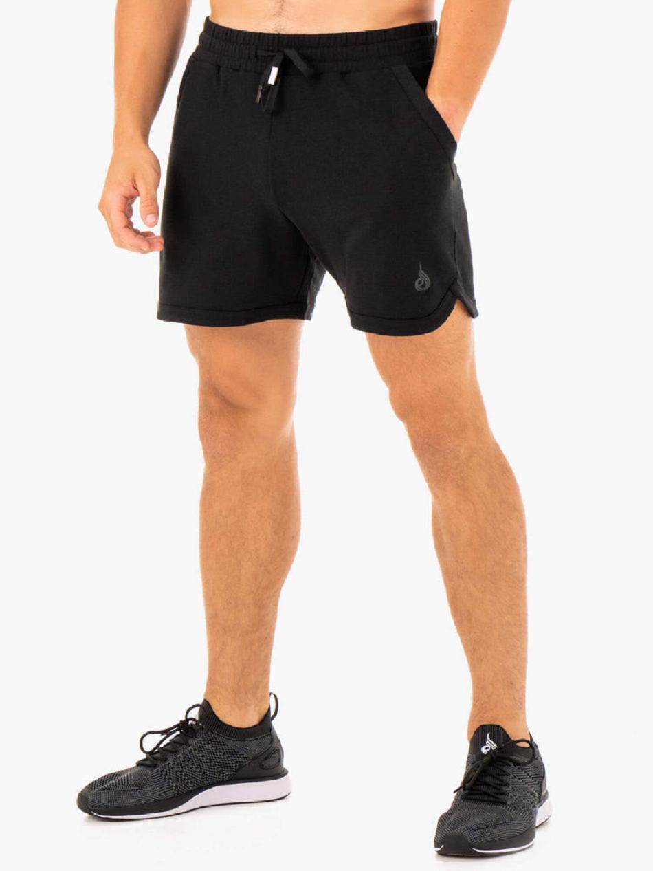 Black Men\'s Ryderwear Optimal Gym Shorts | 166DF47382