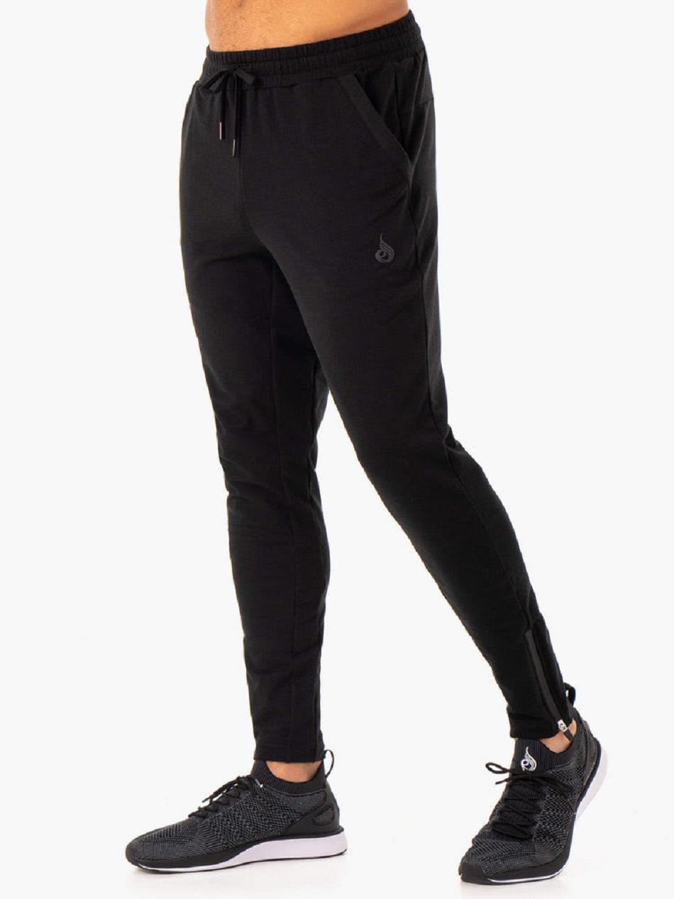 Black Men\'s Ryderwear Optimal Gym Track Pants | 93RW48341