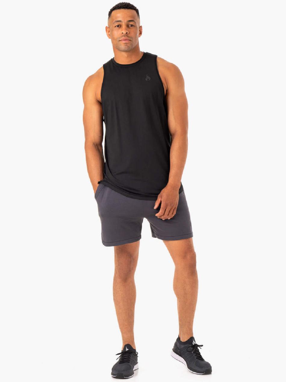 Black Men's Ryderwear Optimal Mesh Tank Top | 87RC53715