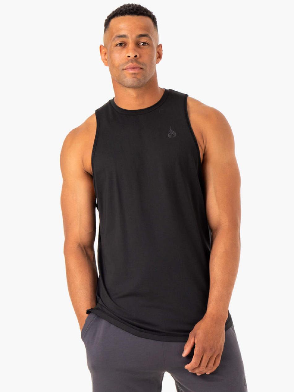 Black Men\'s Ryderwear Optimal Mesh Tank Top | 87RC53715