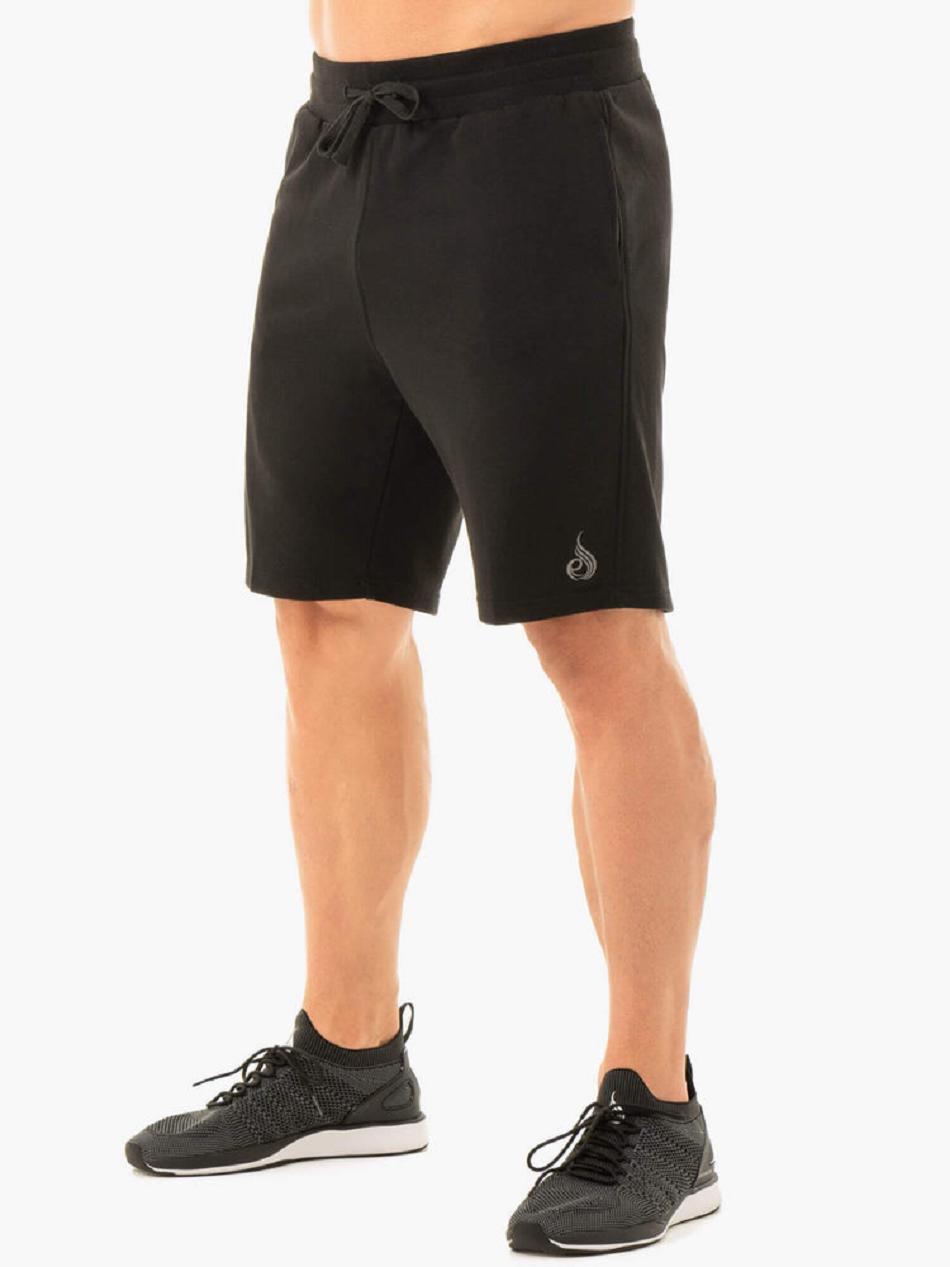 Black Men's Ryderwear Original Track Shorts | A2X25659