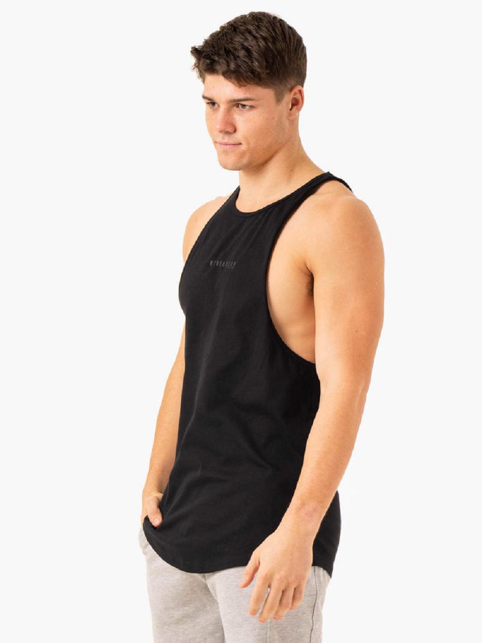 Black Men's Ryderwear Pursuit Baller Tank Top | 93GA24382