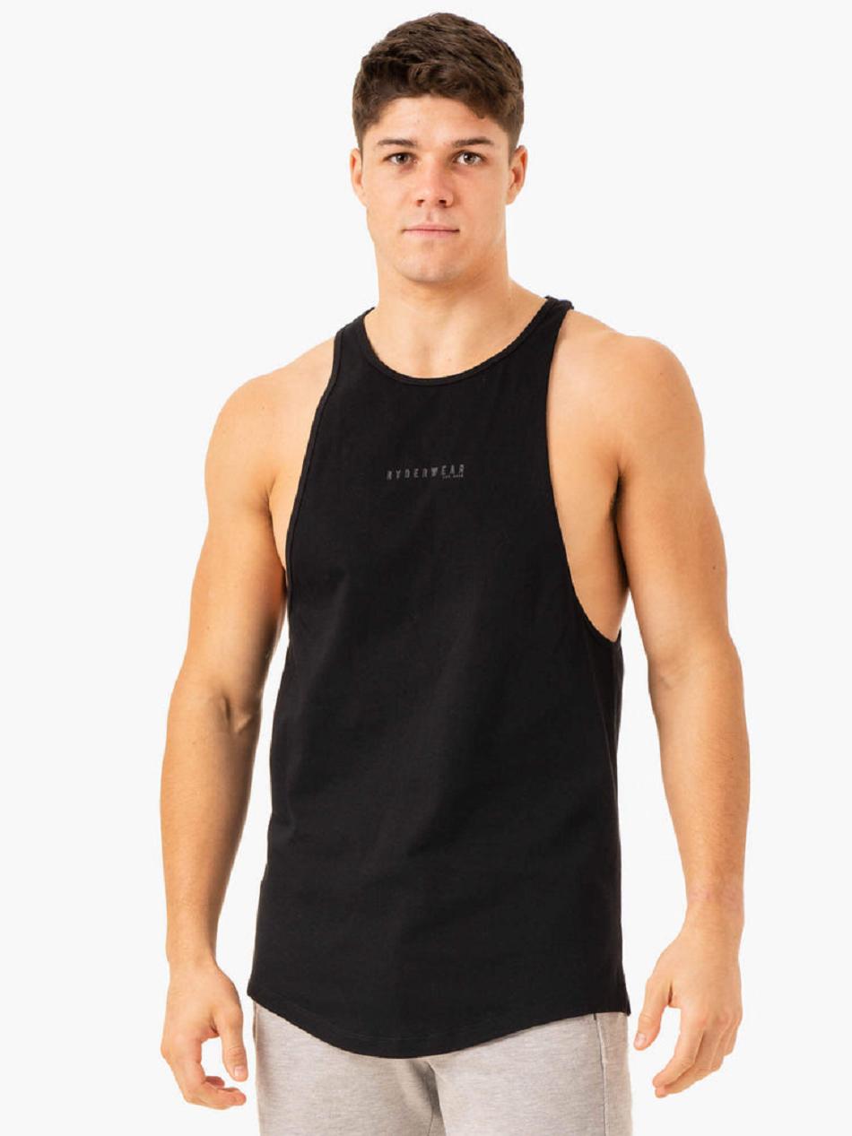 Black Men\'s Ryderwear Pursuit Baller Tank Top | 93GA24382