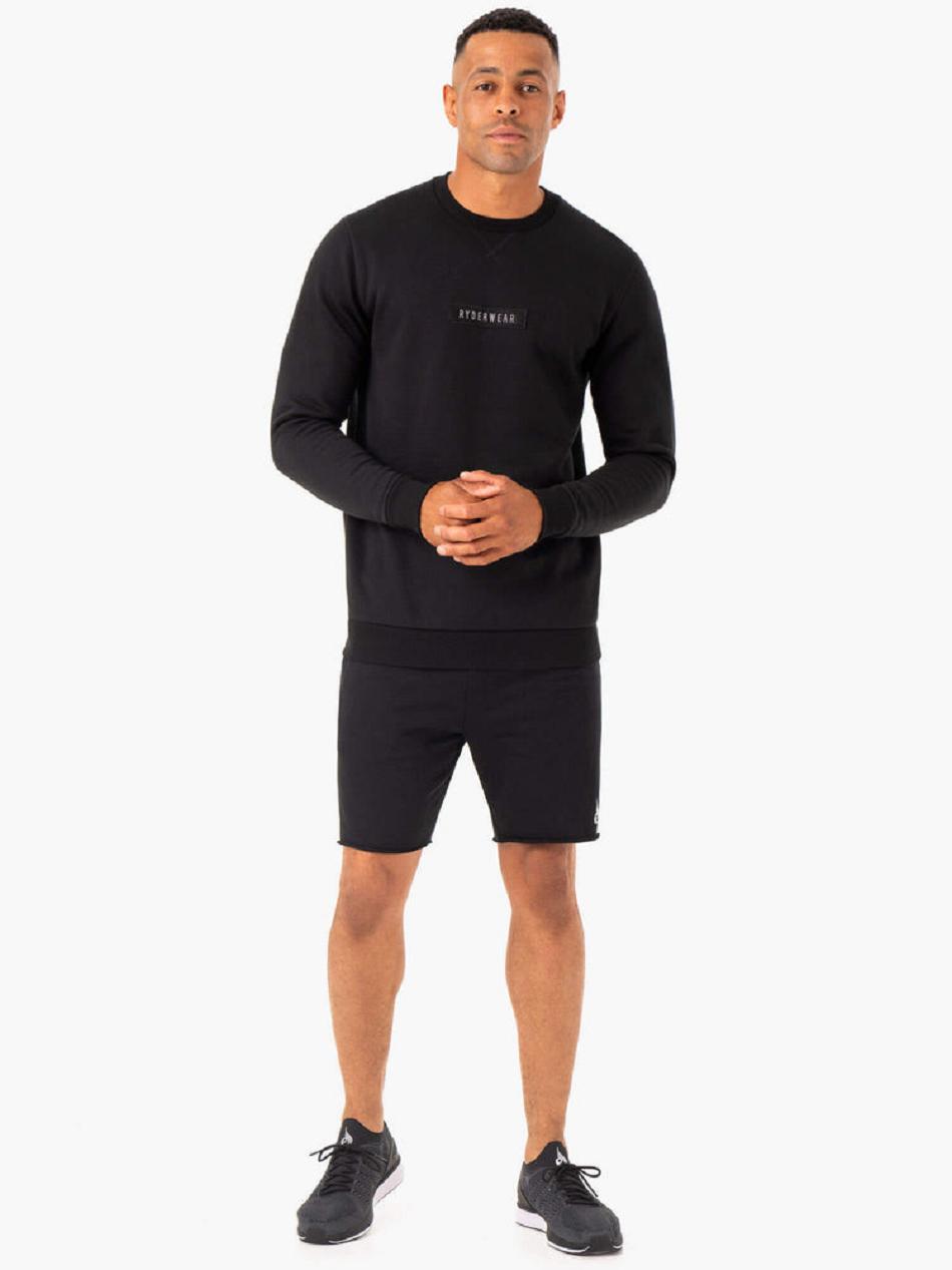 Black Men's Ryderwear Recharge Pullover Top | 181F38072