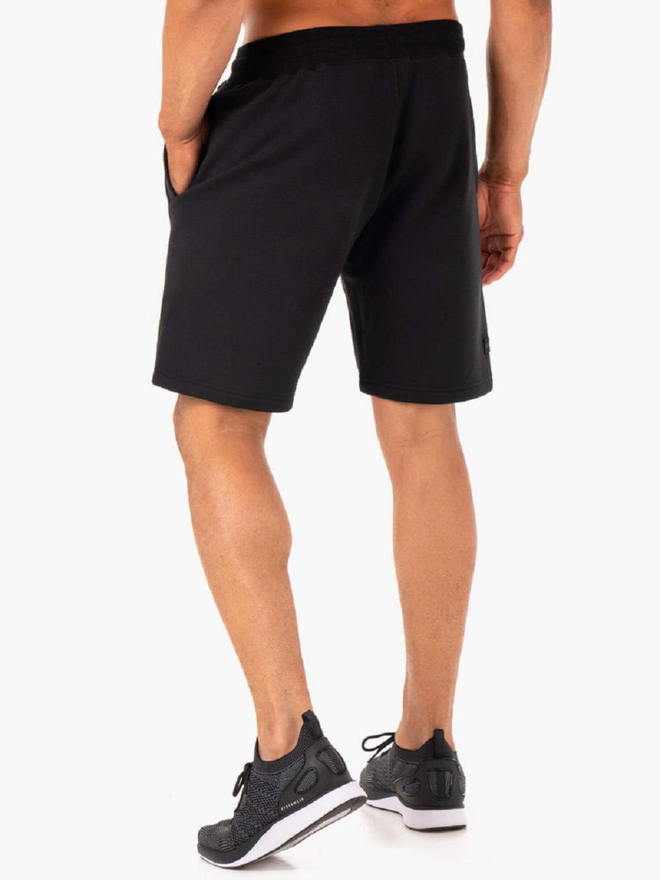 Black Men's Ryderwear Recharge Track Shorts | 92RC39643