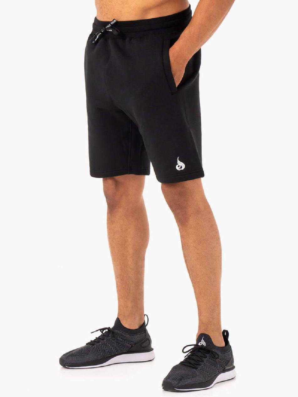 Black Men\'s Ryderwear Recharge Track Shorts | 92RC39643