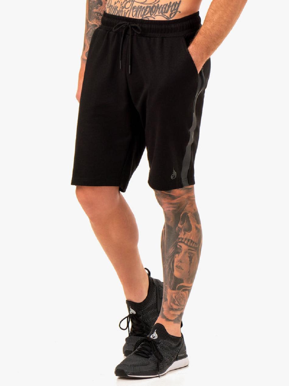 Black Men\'s Ryderwear Restore Fleece Track Shorts | G5B30234