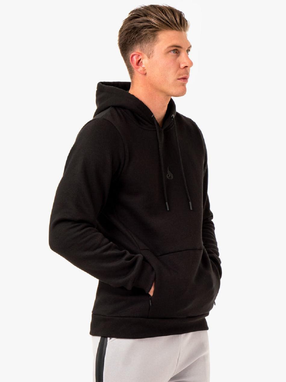 Black Men's Ryderwear Restore Pullover Hoodie | 91NG45448