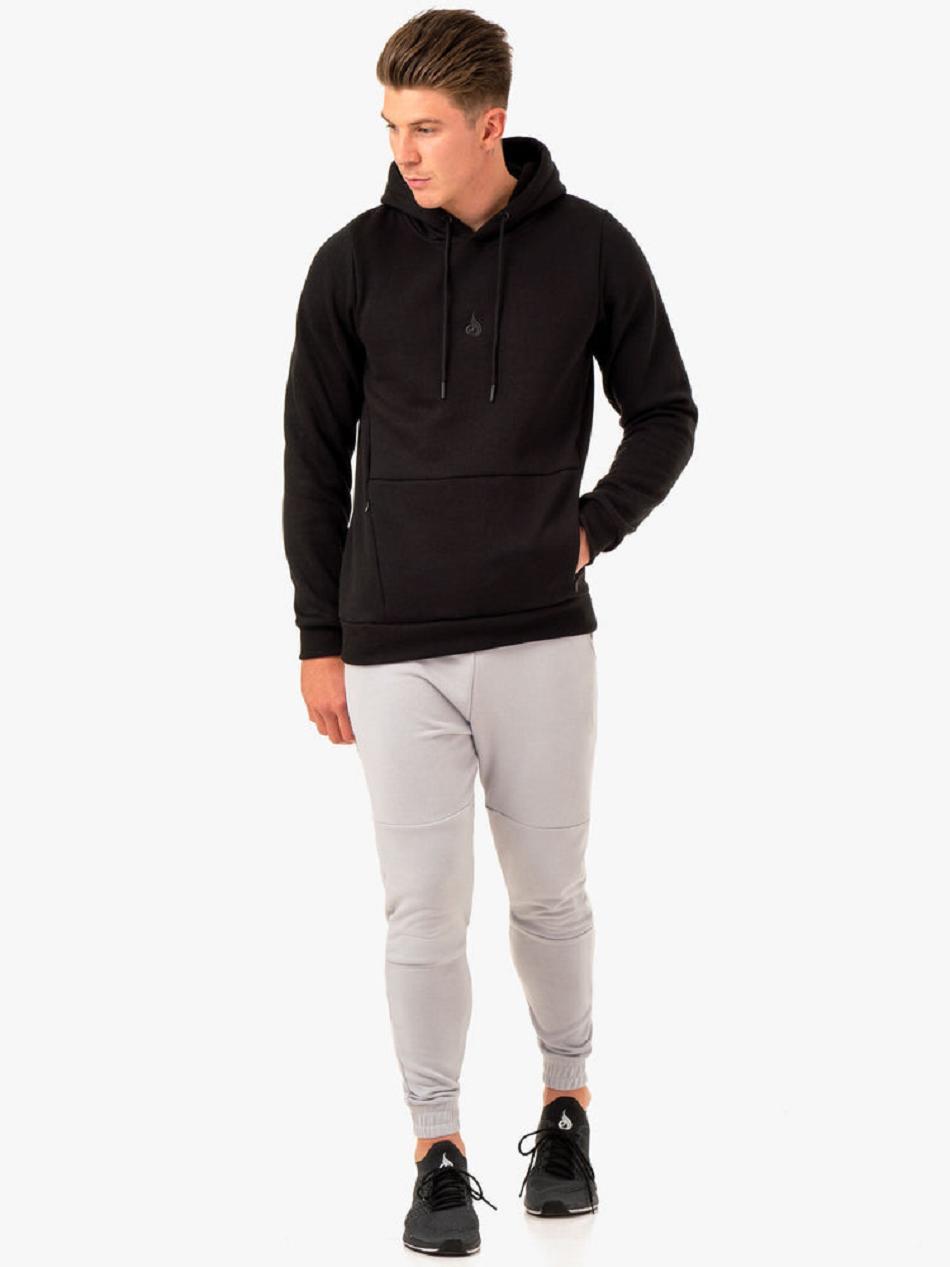 Black Men's Ryderwear Restore Pullover Hoodie | 91NG45448