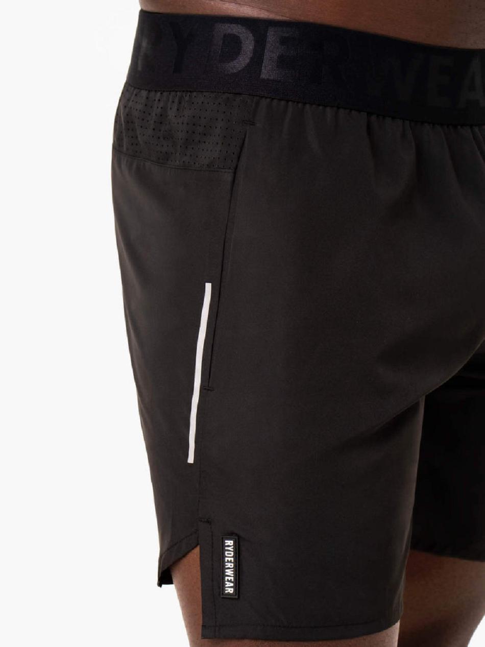 Black Men's Ryderwear Strength Performance Shorts | SF9187909