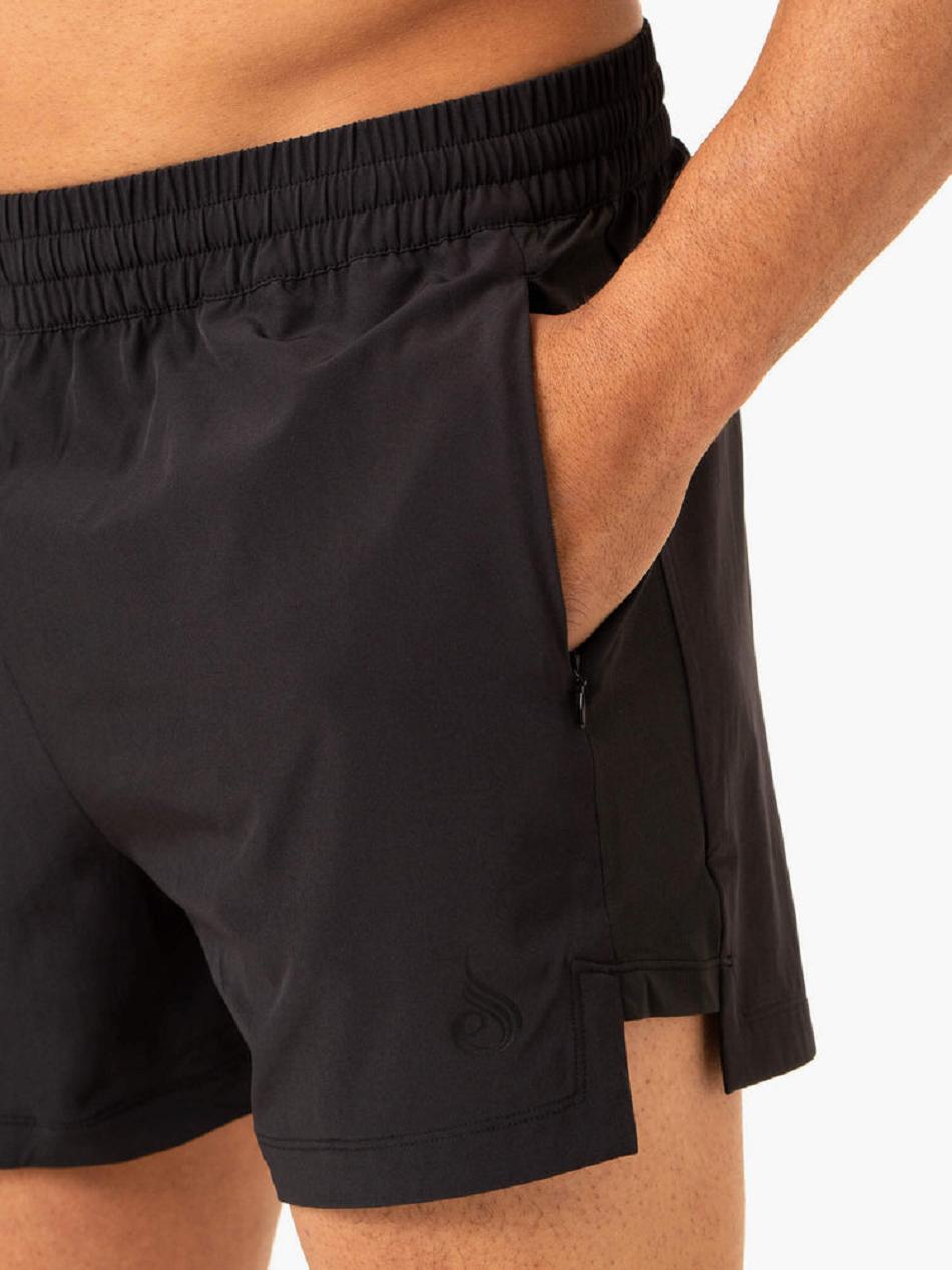 Black Men's Ryderwear Vital Gym Shorts | NG9164307