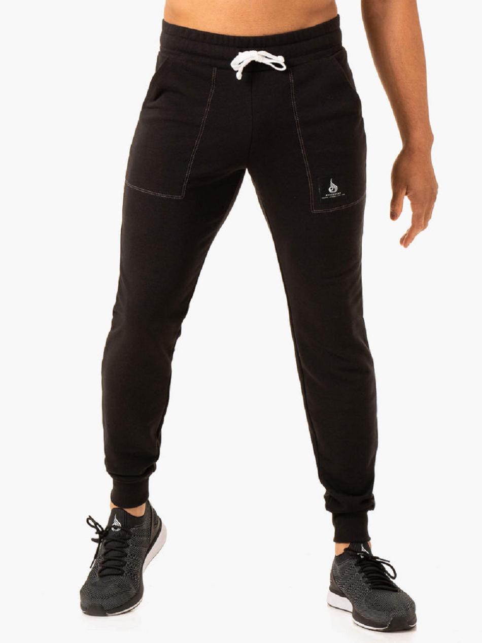 Black Men\'s Ryderwear Vital Track Pant Active Lounge | DF9882400