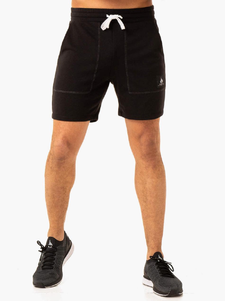 Black Men\'s Ryderwear Vital Track Short Active Lounge | 100YR17737